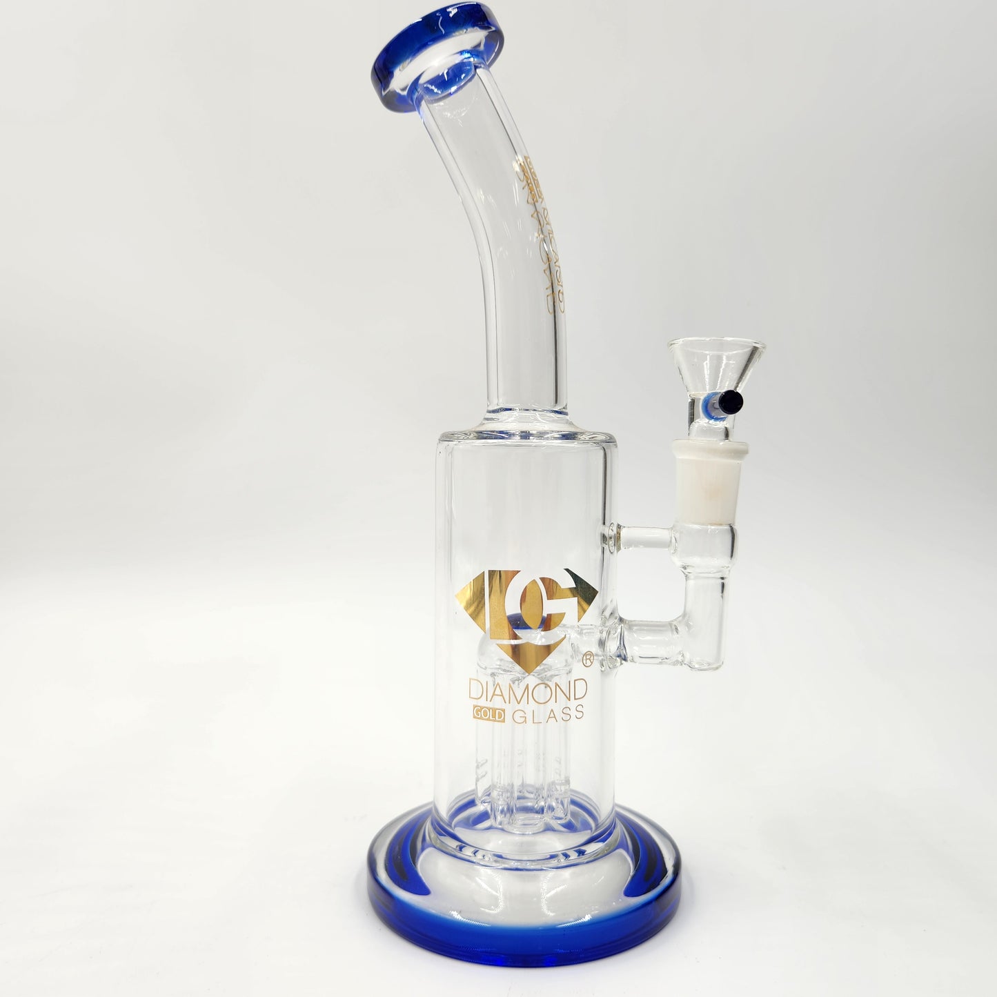 10" Diamond Glass Tree Percolator Barrel Bong