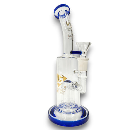 10" Diamond Glass Tree Percolator Barrel Bong