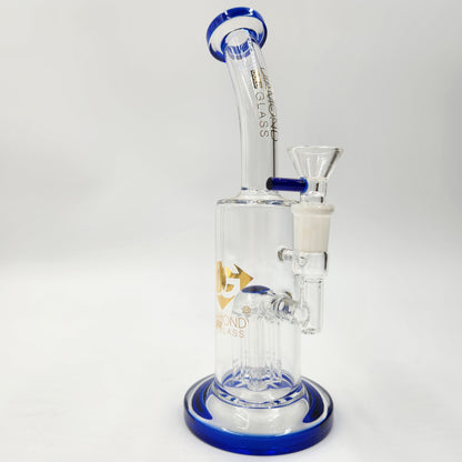 10" Diamond Glass Tree Percolator Barrel Bong