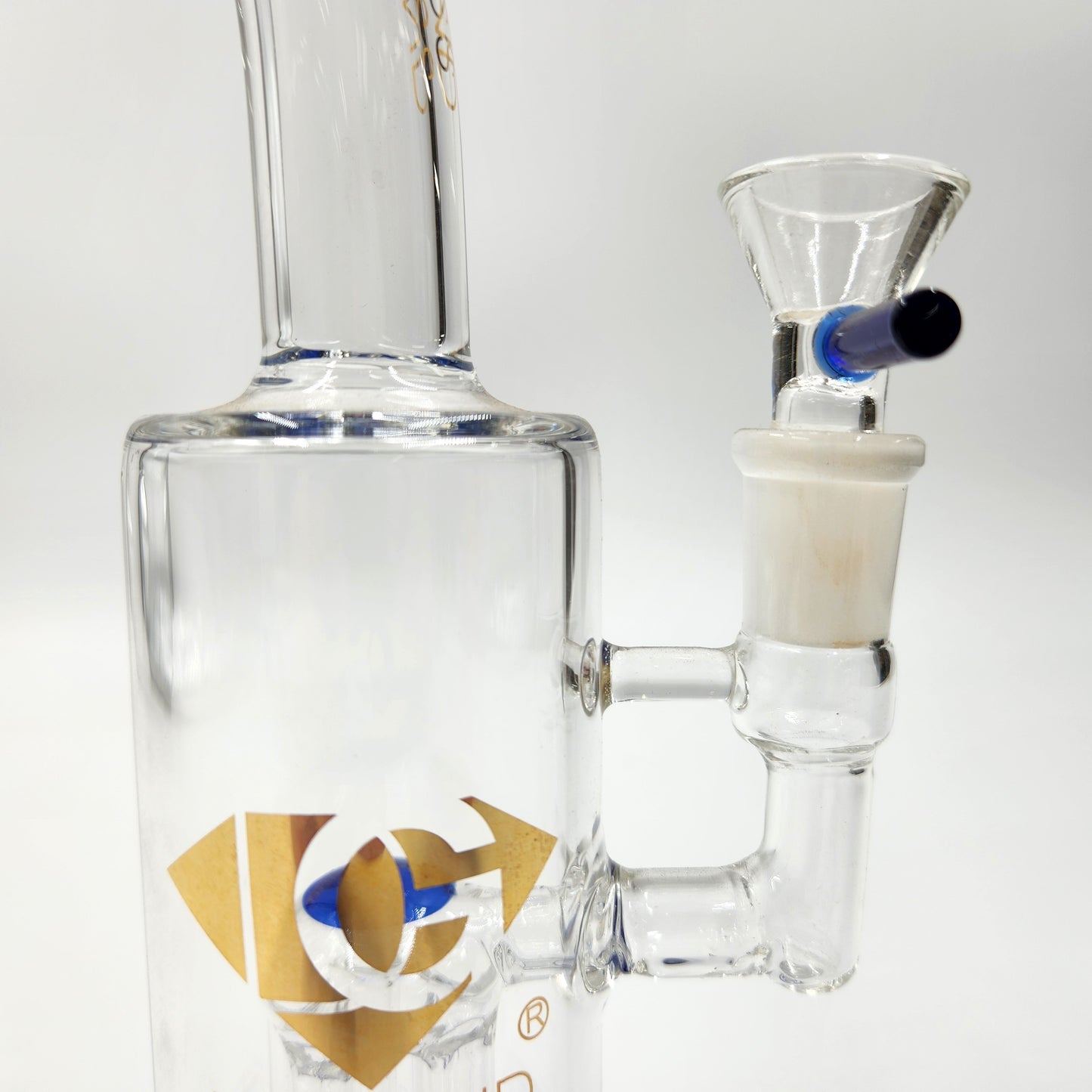 10" Diamond Glass Tree Percolator Barrel Bong