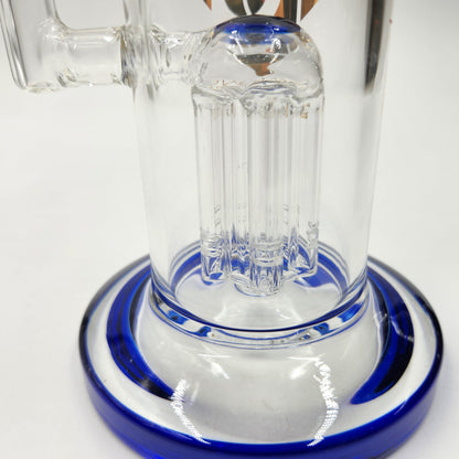 10" Diamond Glass Tree Percolator Barrel Bong