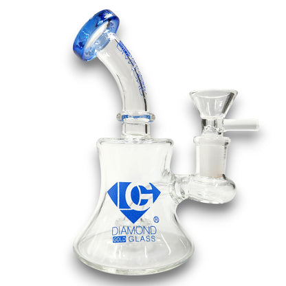 5-1/2" Diamond Glass Circ Percolator Pocket Bubbler Bong