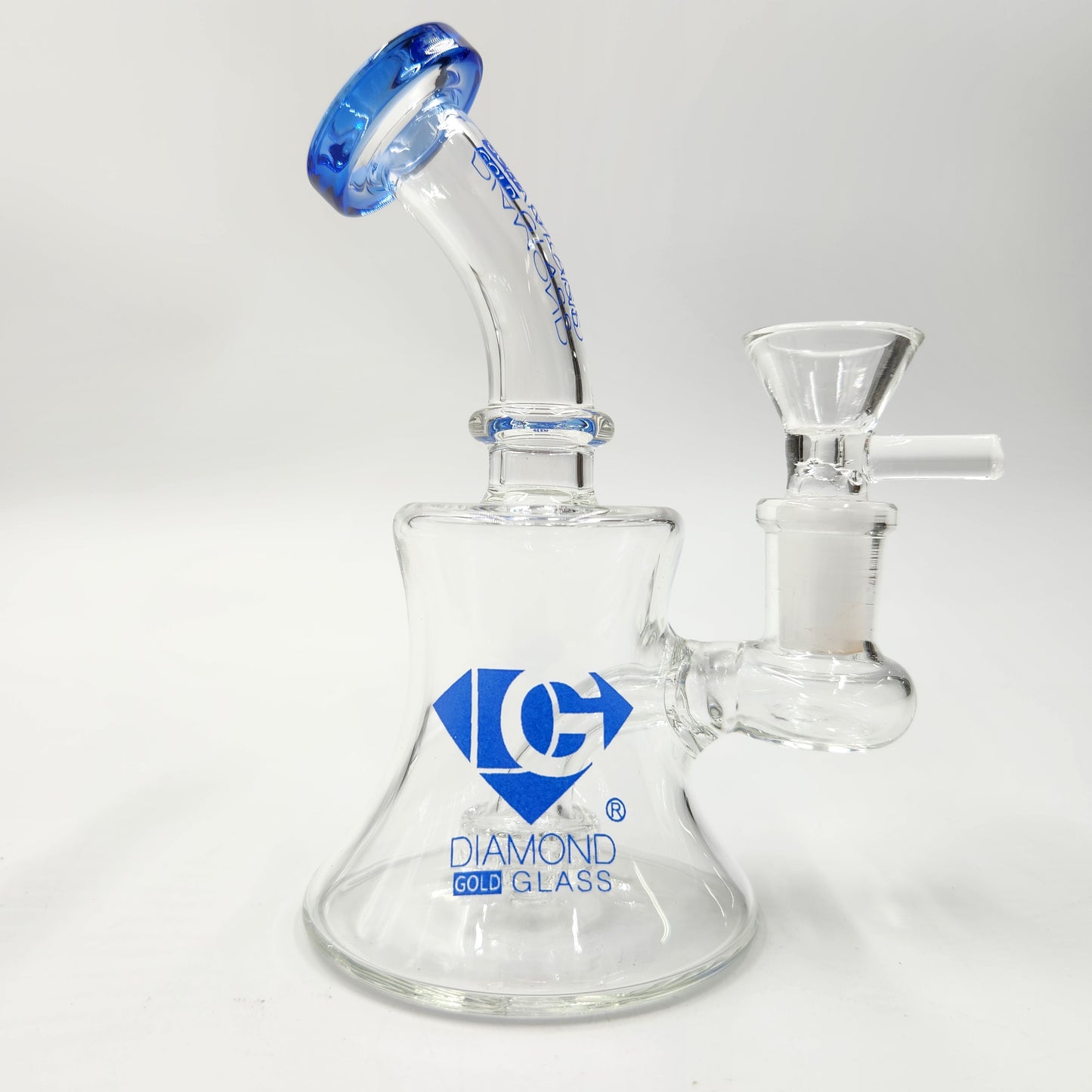 5-1/2" Diamond Glass Circ Percolator Pocket Bubbler Bong