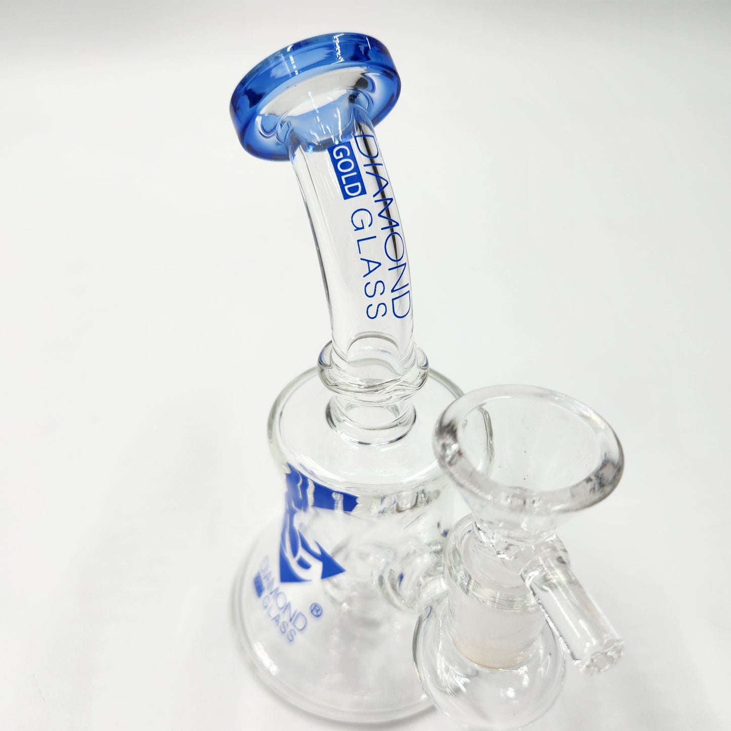 5-1/2" Diamond Glass Circ Percolator Pocket Bubbler Bong