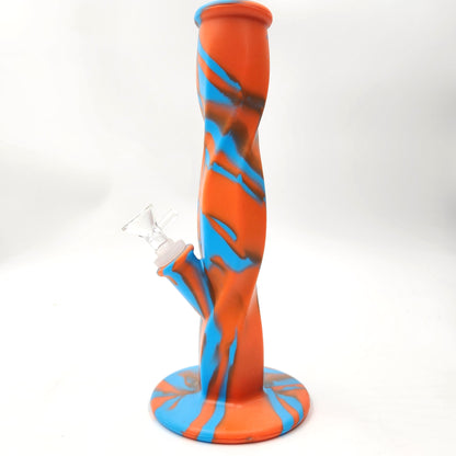 Silicone 10" Straight Tube Bong