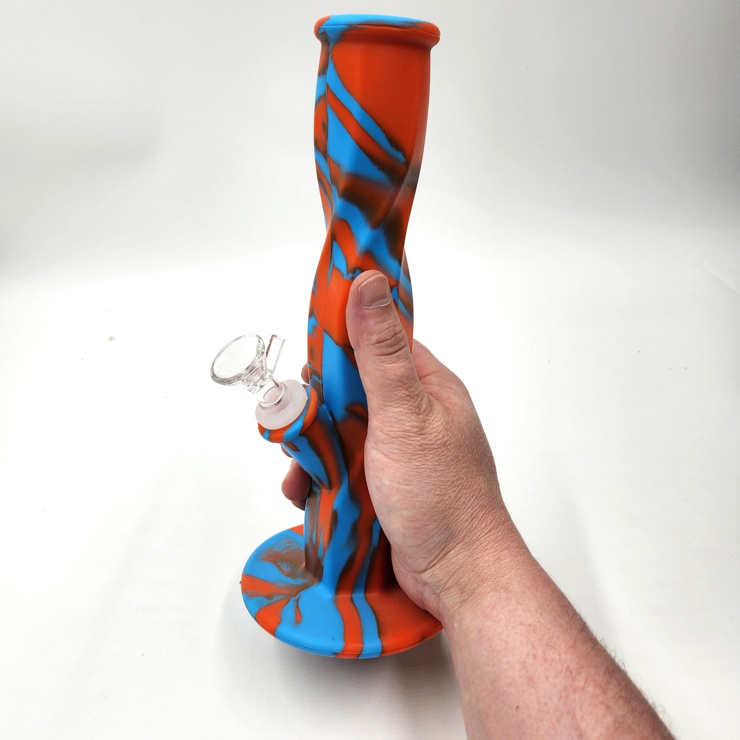 Silicone 10" Straight Tube Bong