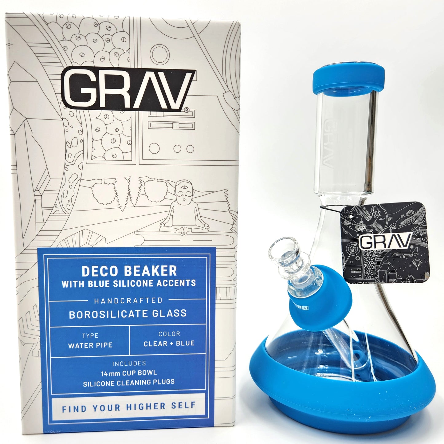 GRAV 9" Deco Silicone Beaker Bong