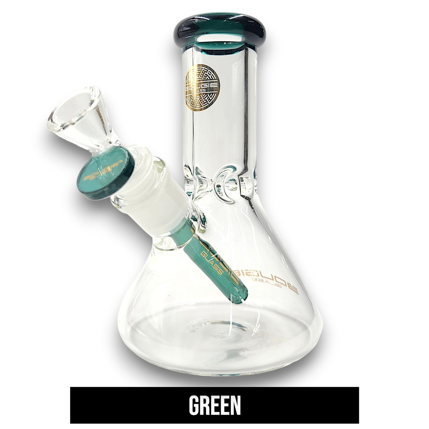 6" Bougie Glass Short Stubby Beaker Bong