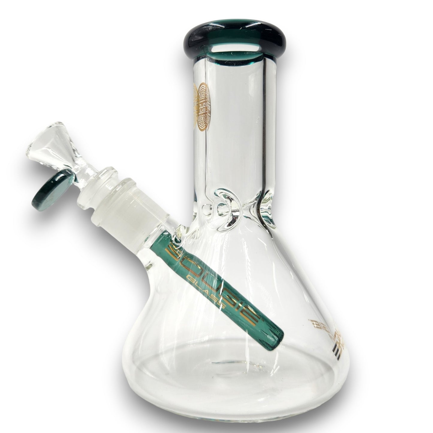 6" Bougie Glass Short Stubby Beaker Bong