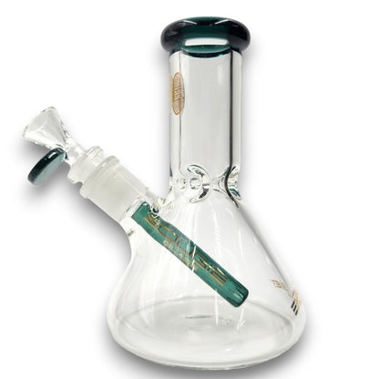 6" Bougie Glass Short Stubby Beaker Bong