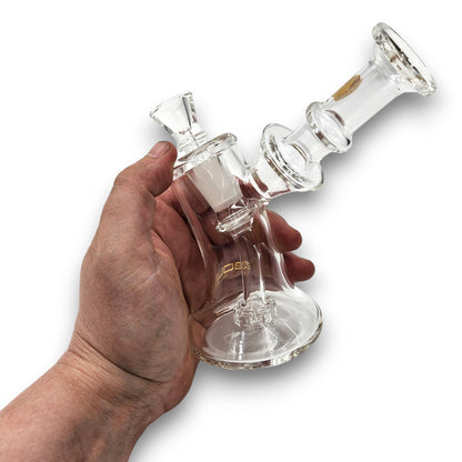 7" Bougie Angled Beaker Circ Perc Bong