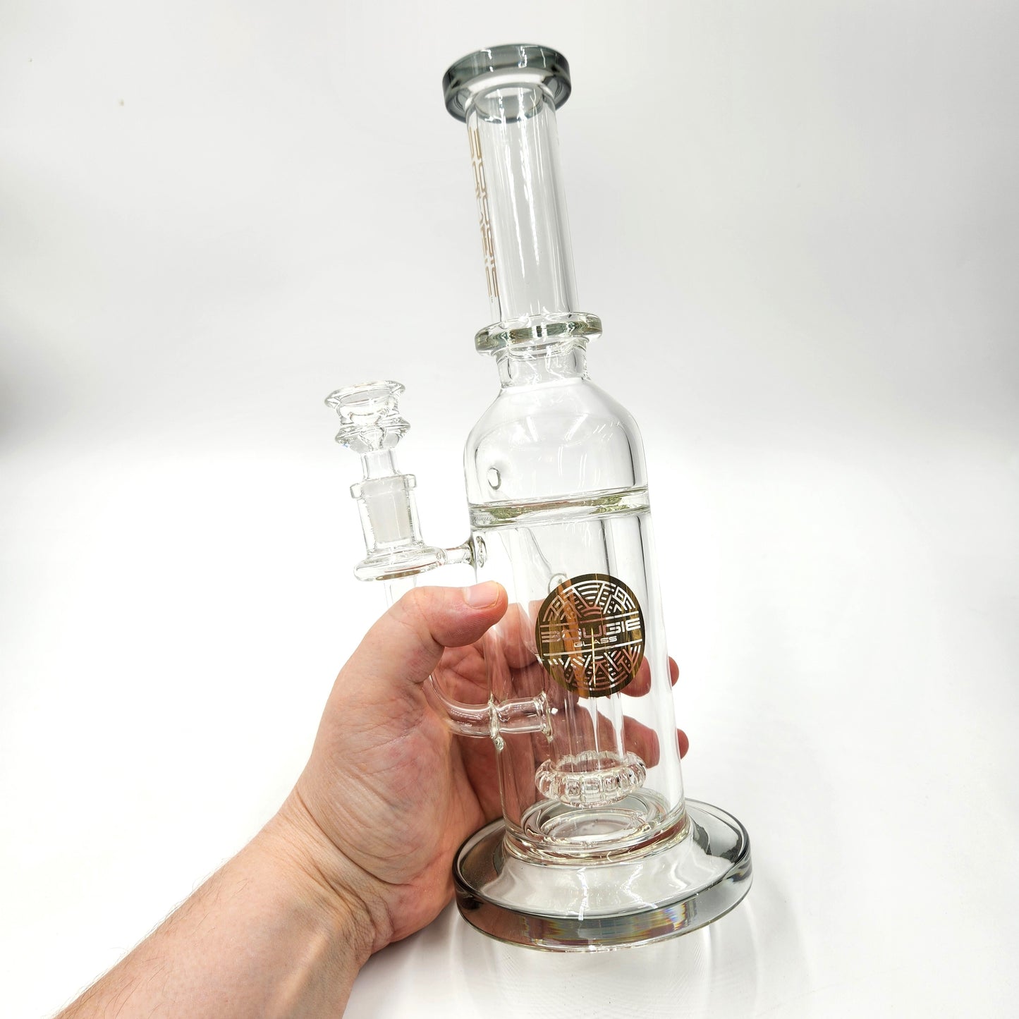 12" Bougie Glass Showerhead Perc Recycler Bong