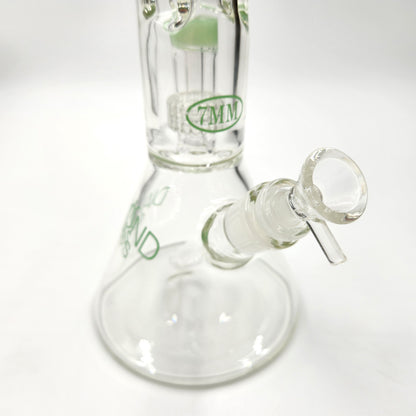 14" Diamond 7mm Heavy Duty Matrix Showerhead Perc Beaker Bong