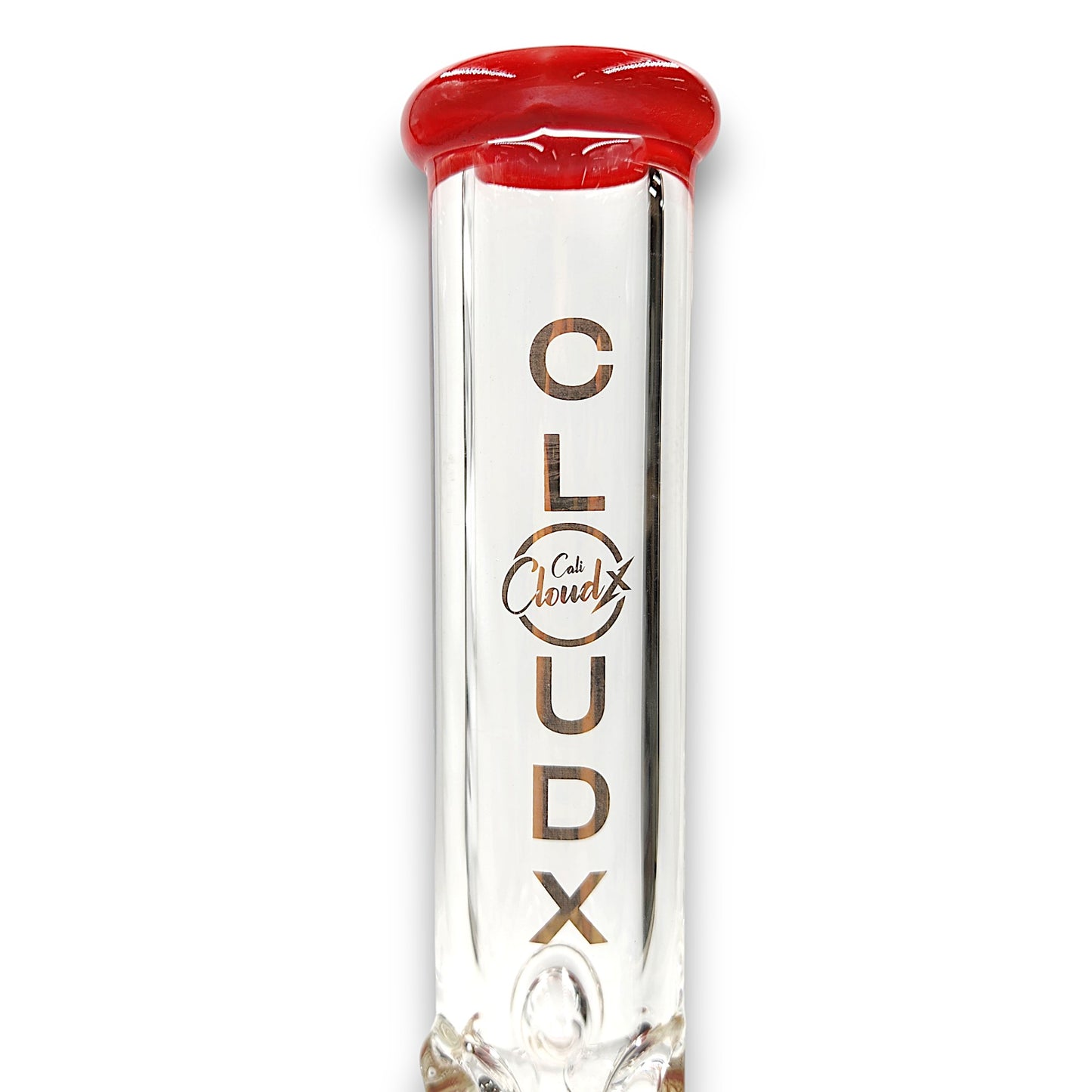 15" Cali CloudX Thick Straight Tube Dual Honeycomb Perc Bong