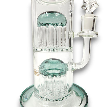 11" Bougie Double Tree Percolator Bong