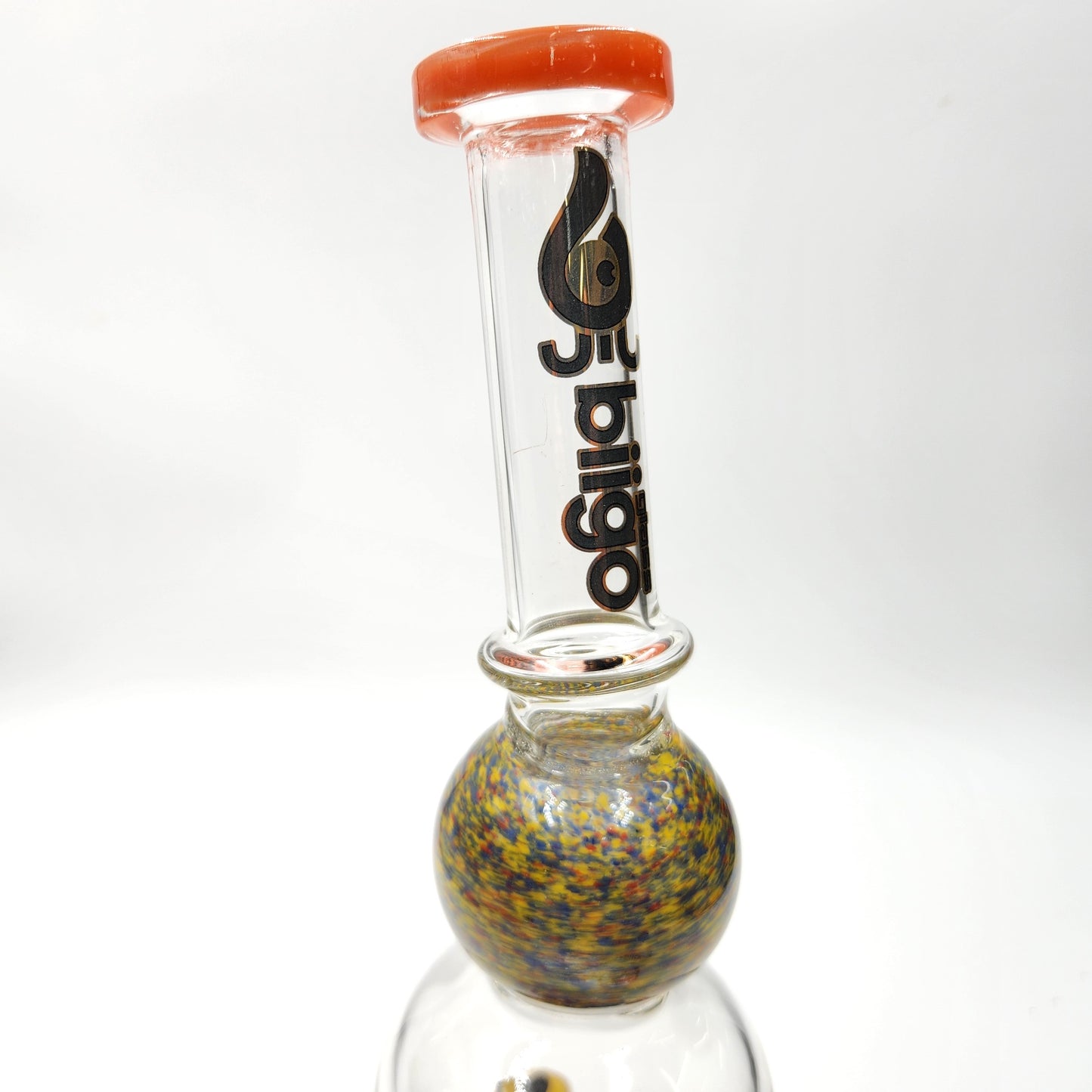 14" Biigo Glass Mushroom Circ Perc Bong