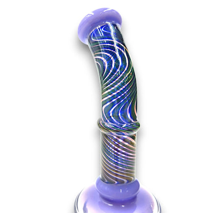 9" Circ Perc Colored Angle Mouth Dab Rig Bong