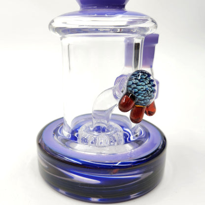 9" Circ Perc Colored Angle Mouth Dab Rig Bong