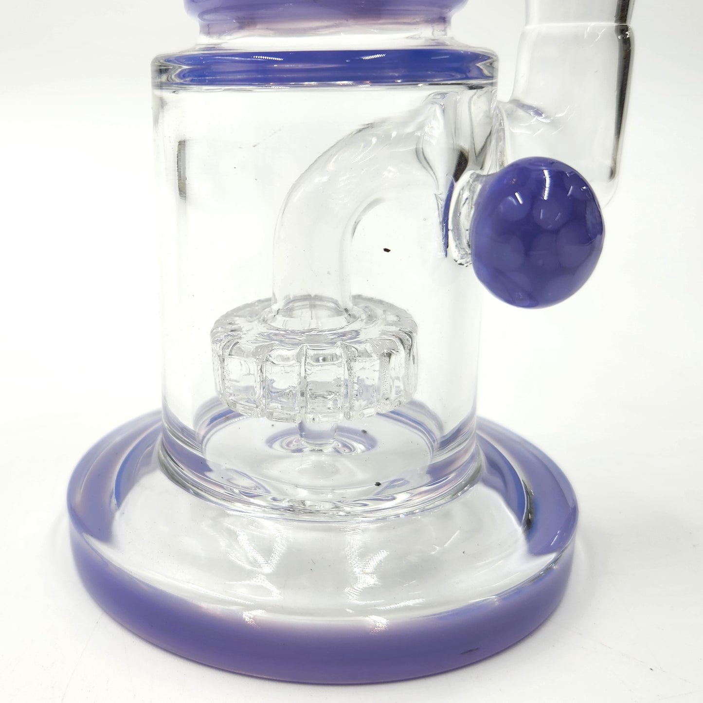 9" Circ Perc Colored Angle Mouth Dab Rig Bong