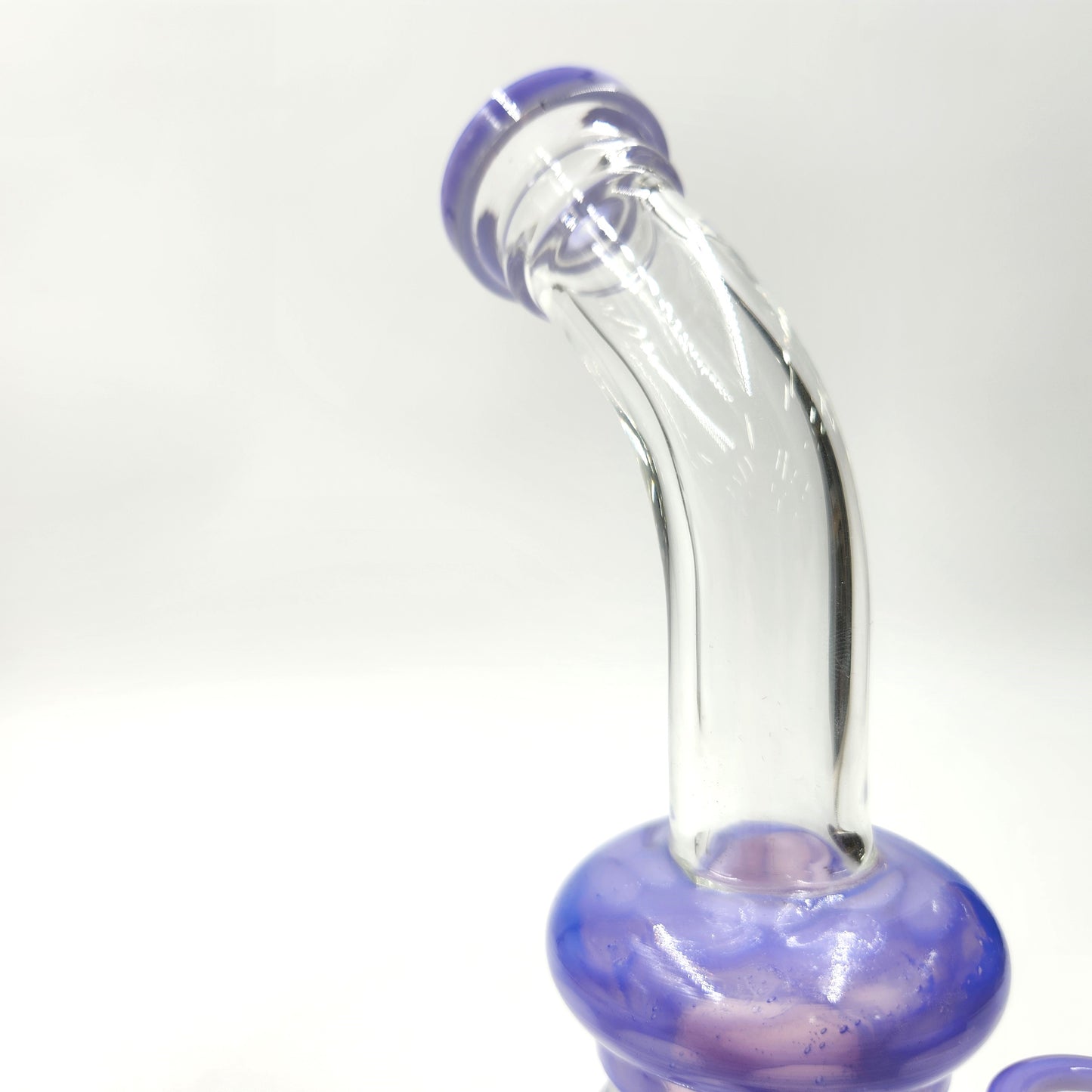 9" Circ Perc Colored Angle Mouth Dab Rig Bong