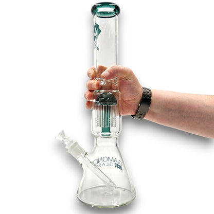 16" Diamond Glass Tree Percolator Beaker Bong