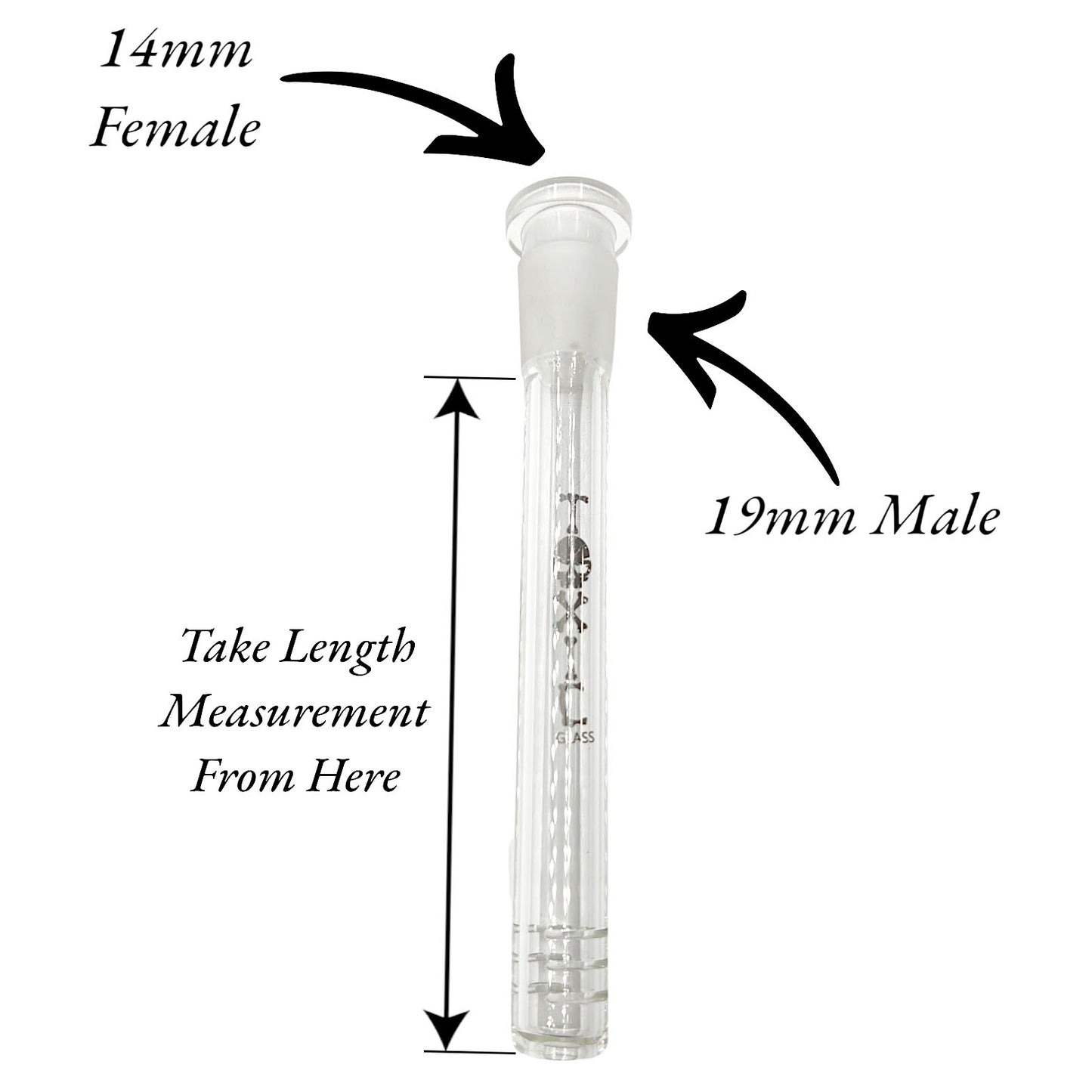 Toxic Glass 4-1/2" and 5" Heavy Duty Downstem