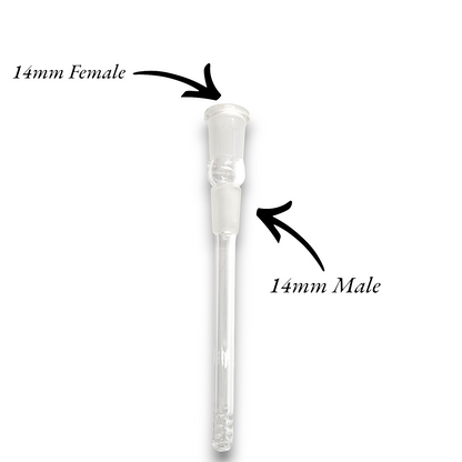 4" Long Downstem Multi Hole Diffuser (14mm Bowl / 14mm Ground Joint)