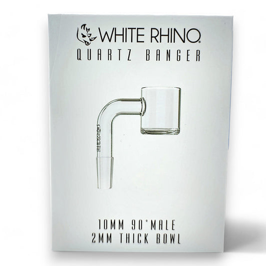 White Rhino Quartz Banger 10mm Male 90 deg