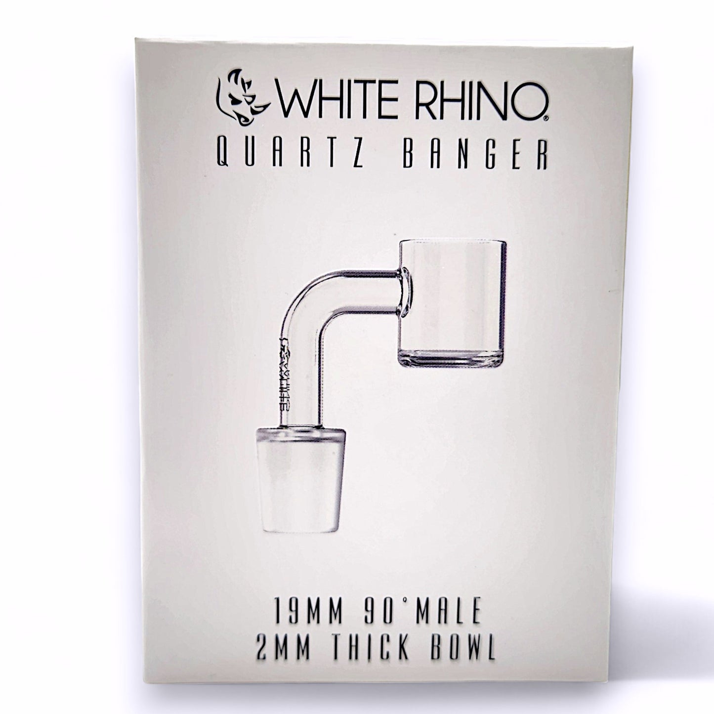 White Rhino Quartz Banger 19mm Male 90 deg