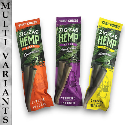 Zig Zag Hemp Pre-Rolled King Cones 2 Pack