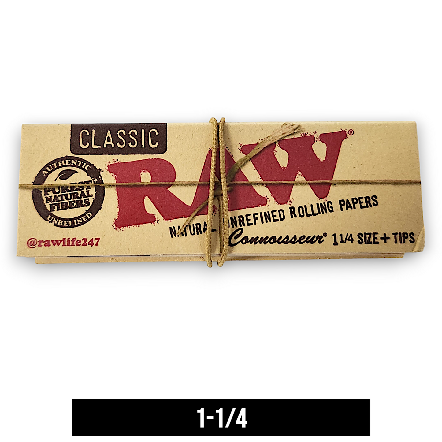 RAW Connoisseur Rolling Paper and Tips Kit