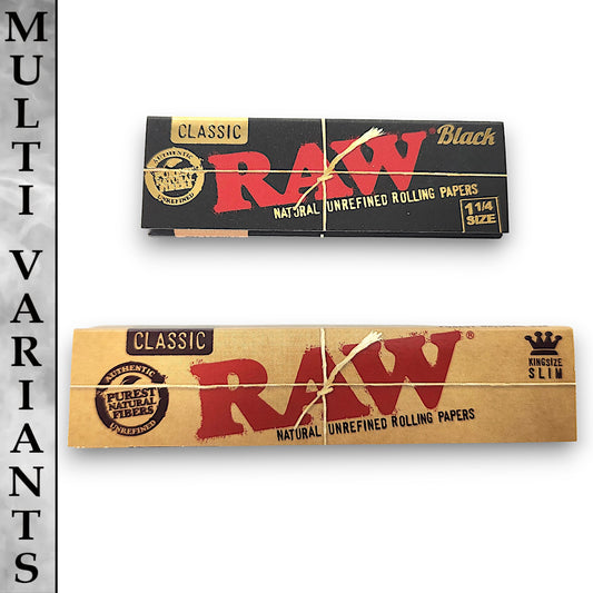 RAW Natural and Black Rolling Papers