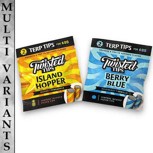 Twisted Tips Terp Flavored Rolling Paper Tips