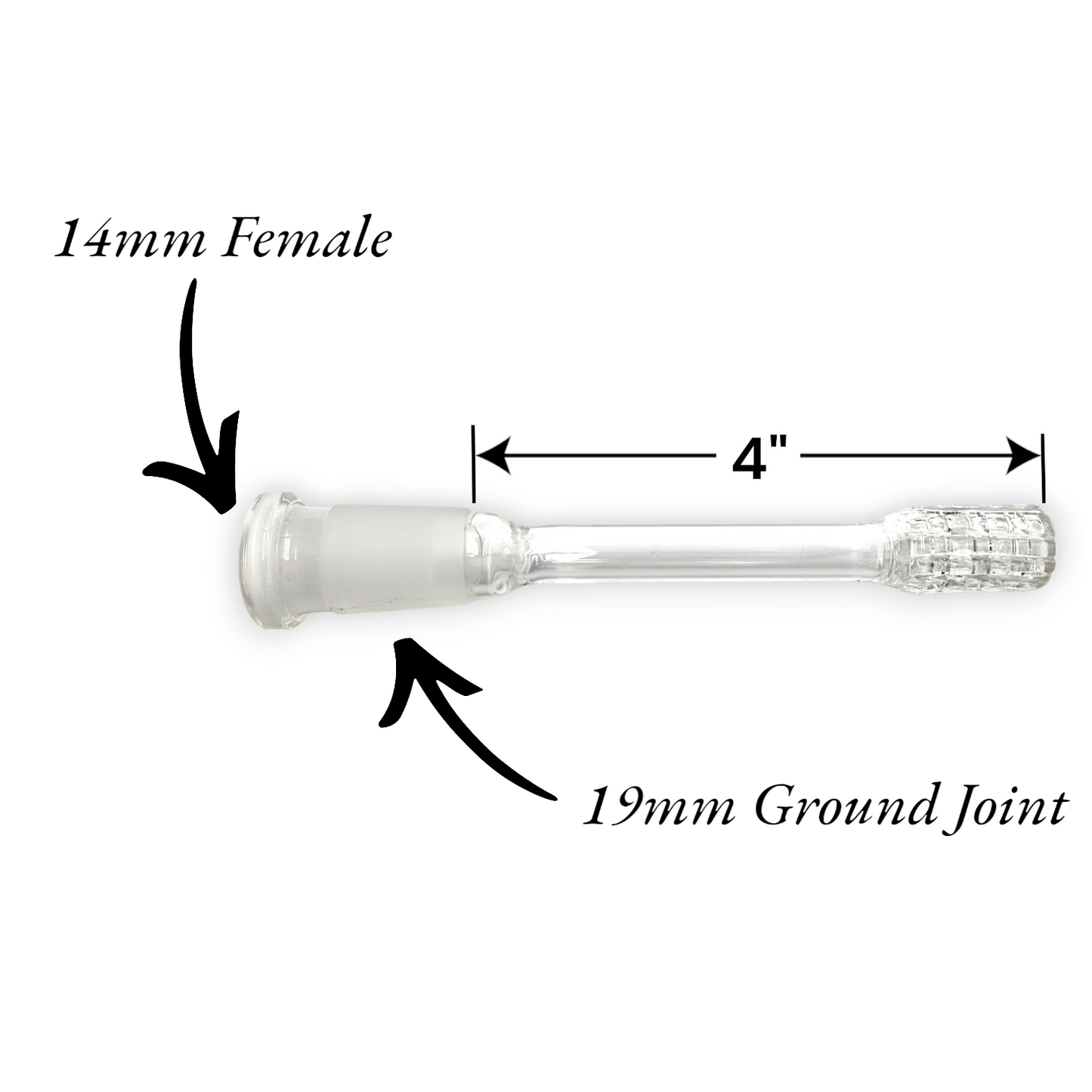 4" Long Downstem Matrix Diffuser (14mm Bowl / 19mm Ground Joint)