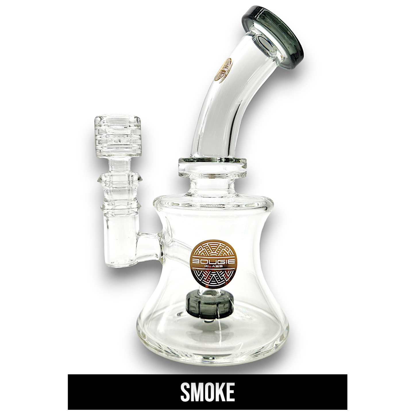 7" Bougie Glass Circ Perc Barrel Bong