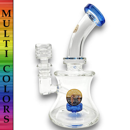 7" Bougie Glass Circ Perc Barrel Bong