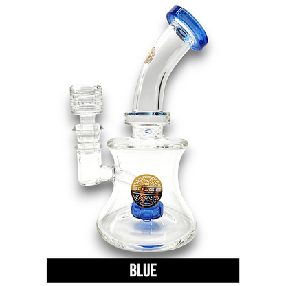 7" Bougie Glass Circ Perc Barrel Bong