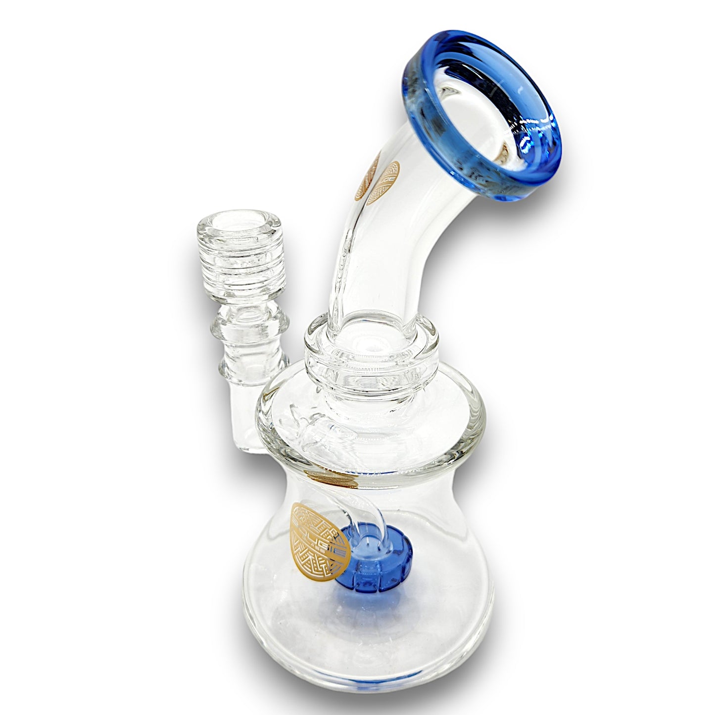 7" Bougie Glass Circ Perc Barrel Bong