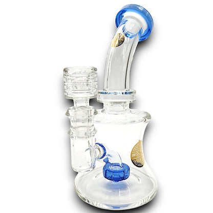 7" Bougie Glass Circ Perc Barrel Bong