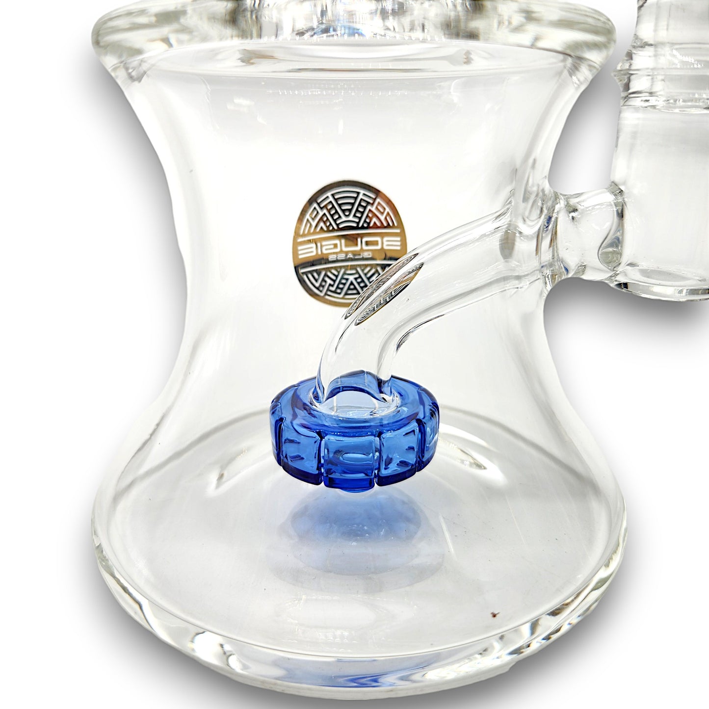 7" Bougie Glass Circ Perc Barrel Bong