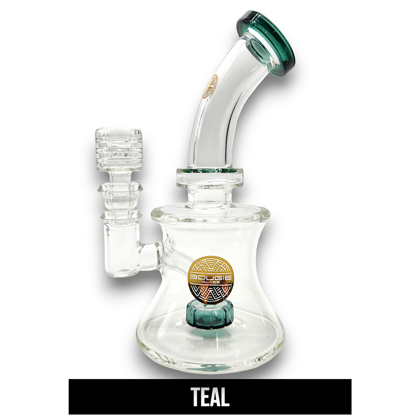 7" Bougie Glass Circ Perc Barrel Bong