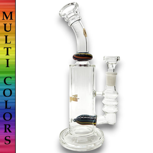 9" Bougie Inline Percolator Barrel Bong