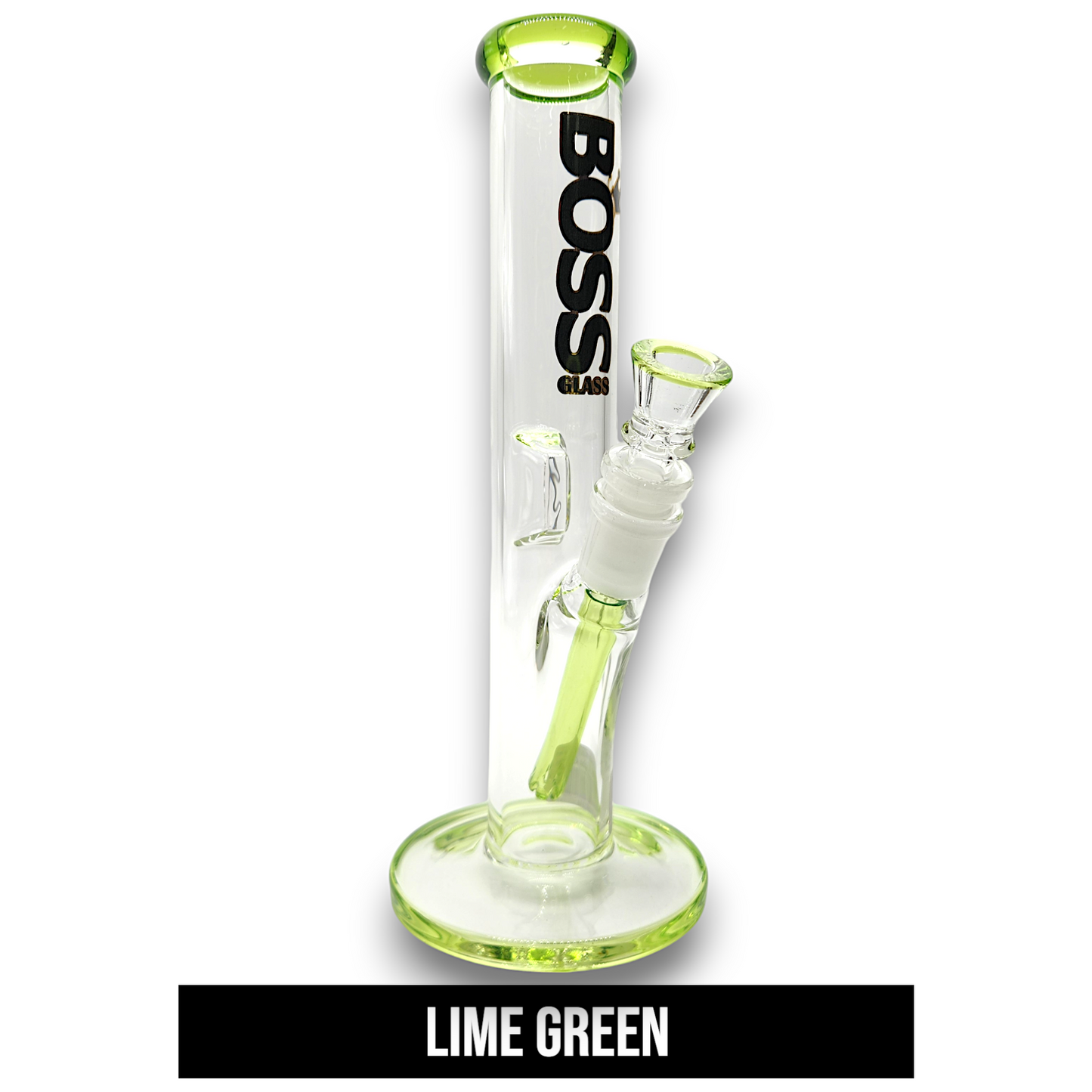 10" Boss Glass Straight Tube Bong (New Style)