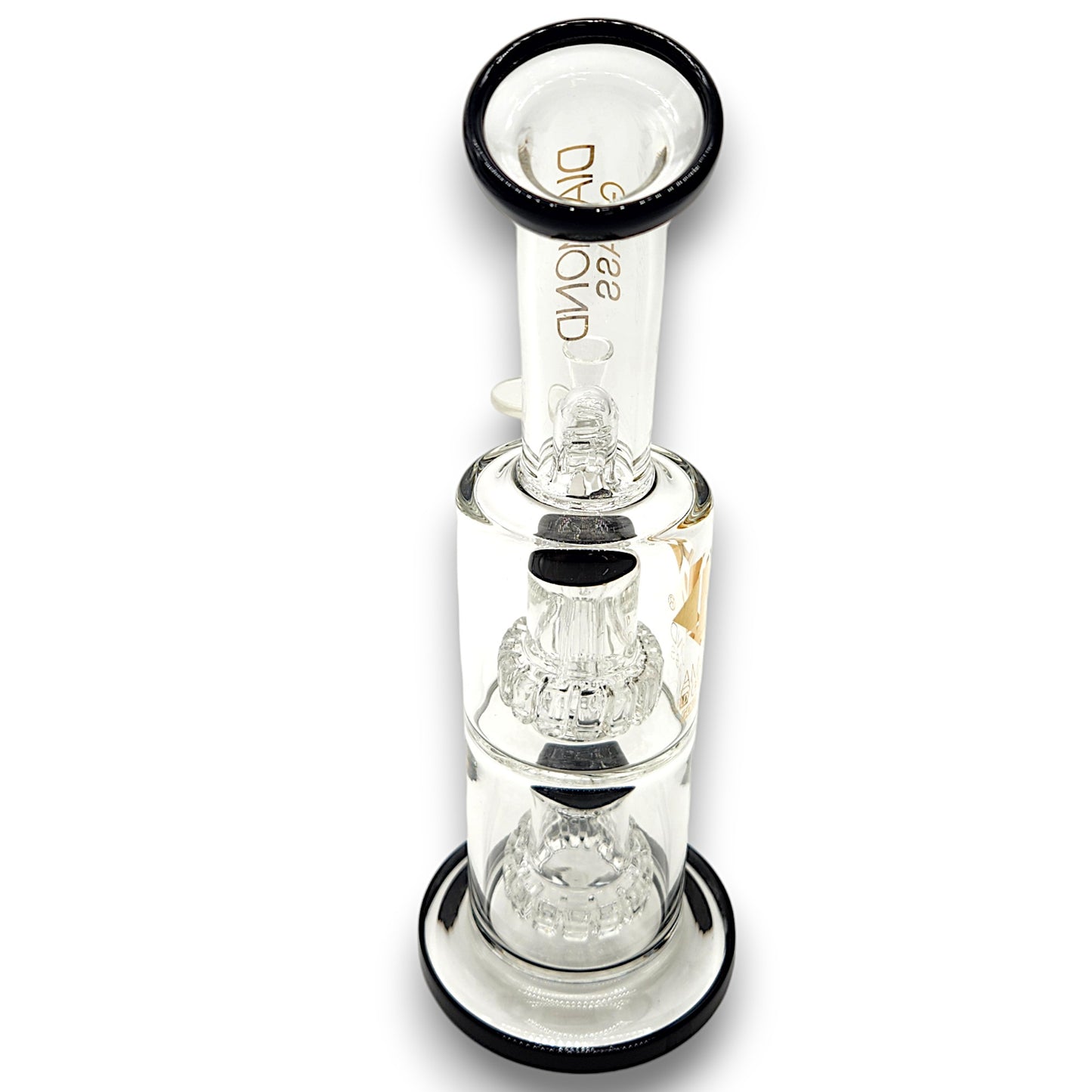 11" Diamond Glass Triple Showerhead Perc Bong