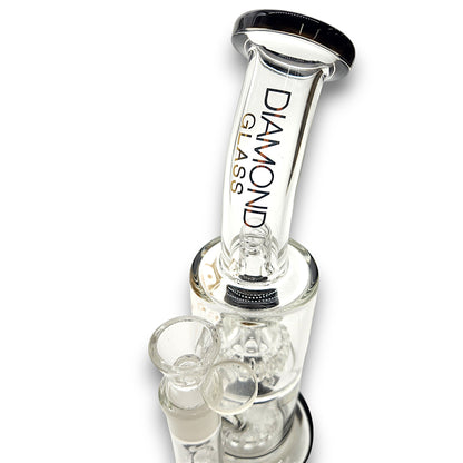 11" Diamond Glass Triple Showerhead Perc Bong