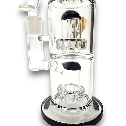 11" Diamond Glass Triple Showerhead Perc Bong