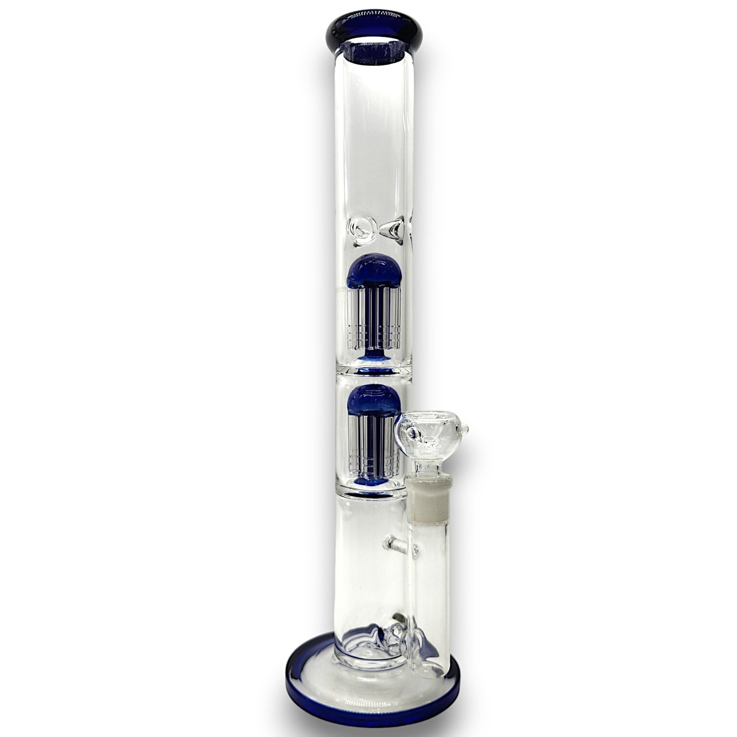 16" Heavy Duty Straight Tube Dual Tree Percolator Bong