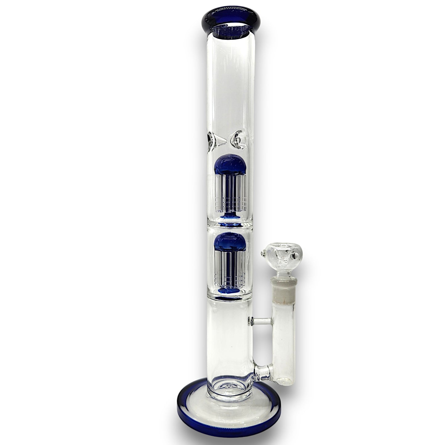 16" Heavy Duty Straight Tube Dual Tree Percolator Bong