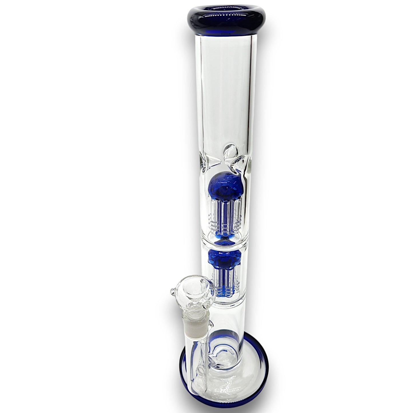 16" Heavy Duty Straight Tube Dual Tree Percolator Bong