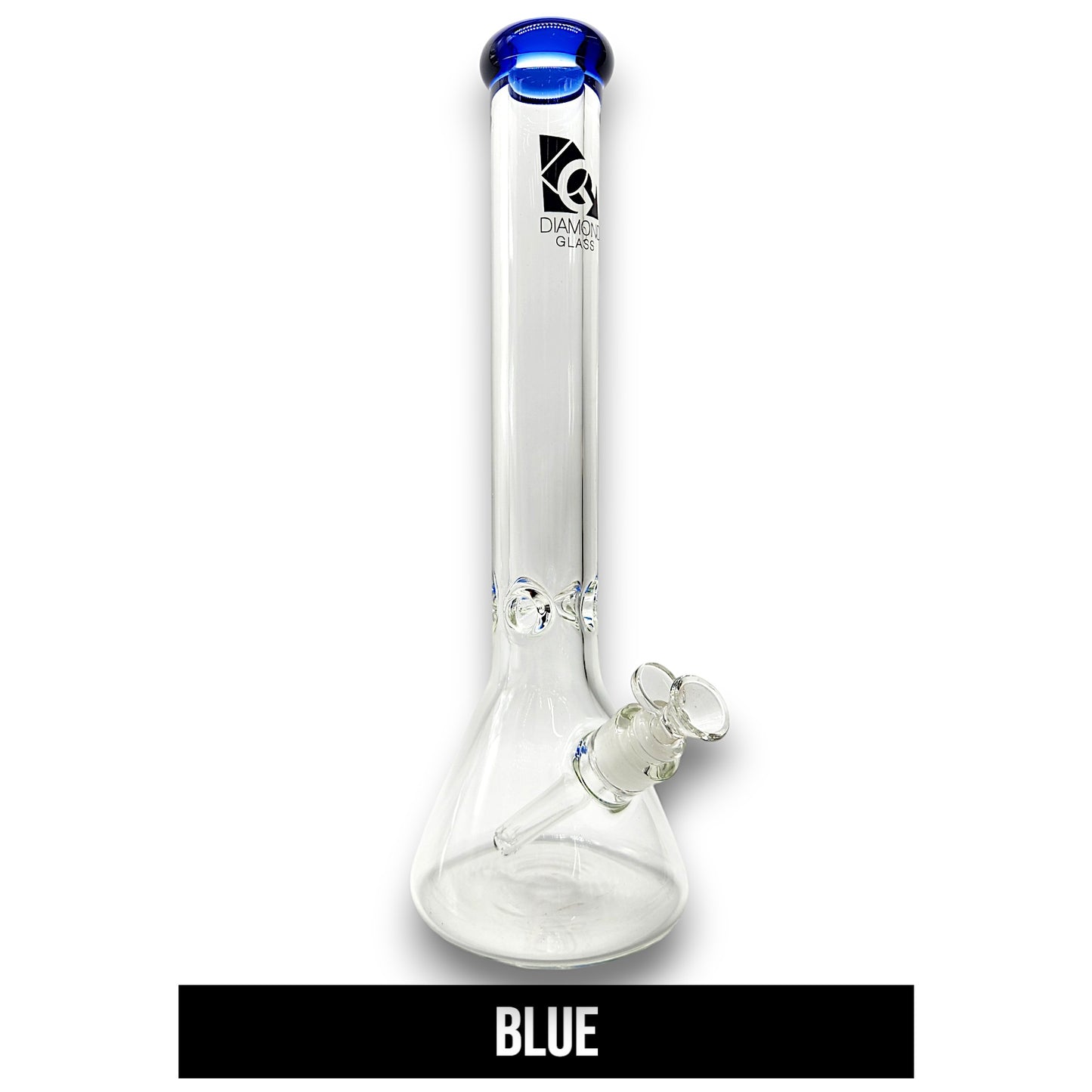 16" Diamond Glass Heavy Duty Beaker Bong